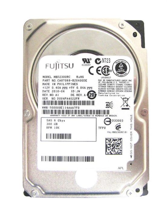 MBD2300RC-IBM Fujitsu Enterprise 300GB 10000RPM SAS 6Gbps 16MB Cache 2.5-inch Internal Hard Drive