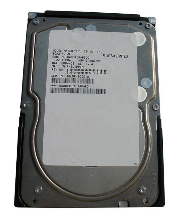 MAT3073FC Fujitsu Enterprise 73.5GB 10000RPM Fibre Channel 2Gbps 8MB Cache 3.5-inch Internal Hard Drive