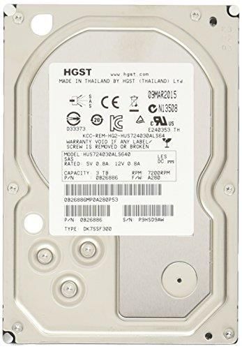 HUS724030ALS640 HGST Hitachi Ultrastar 7K4000 3TB 7200RPM SAS 6Gbps 64MB Cache (512n) 3.5-inch Internal Hard Drive
