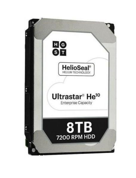 HUH721008AL5201 HGST Hitachi Ultrastar He10 8TB 7200RPM SAS 12Gbps 256MB Cache (SED / 512e) 3.5-inch Internal Hard Drive