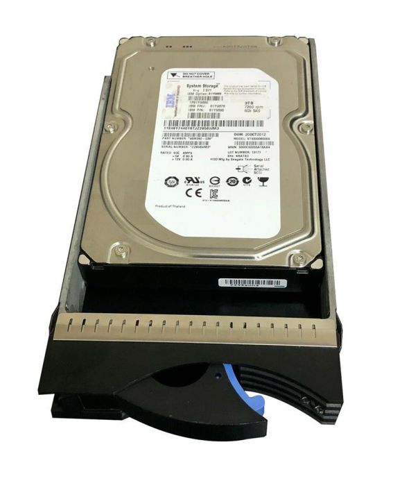 81Y9886-A1 IBM 3TB 7200RPM SAS 6Gbps Nearline Hot Swap 3.5-inch Internal Hard Drive
