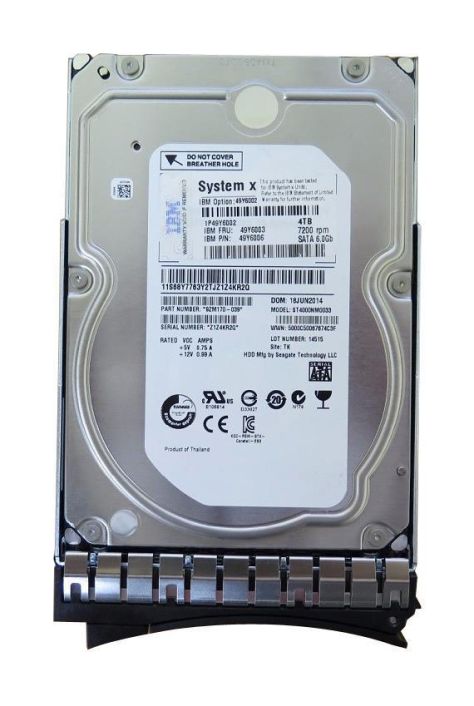 49Y6002-04 IBM 4TB 7200RPM SATA 6Gbps Nearline Hot Swap 3.5-inch Internal Hard Drive