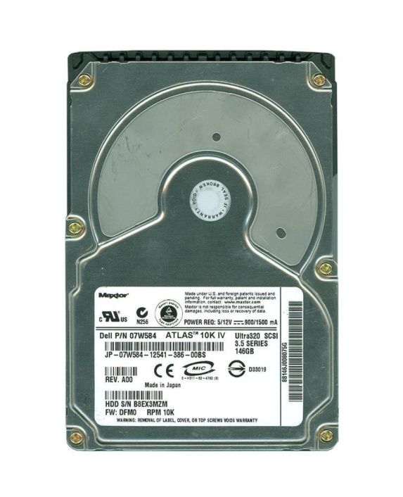8B146J0 Maxtor Atlas 10K IV 147.1GB 10000RPM Ultra-320 SCSI 80-Pin 8MB Cache 3.5-inch Internal Hard Drive