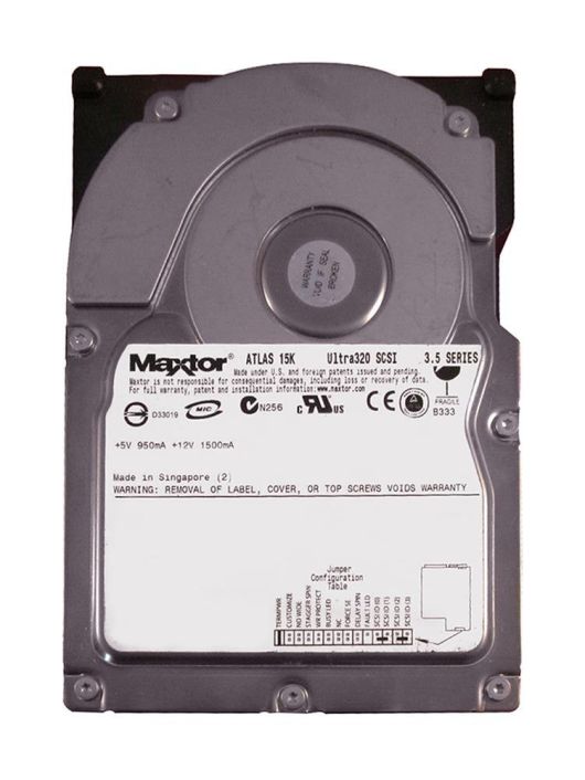 8C036L0 Maxtor Atlas 15K 36.7GB 15000RPM Ultra-320 SCSI 68-Pin 8MB Cache 3.5-inch Internal Hard Drive