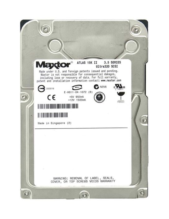 8K147J0 Maxtor Atlas 15K II 147.1GB 15000RPM Ultra-320 SCSI 80-Pin 8MB Cache 3.5-inch Internal Hard Drive