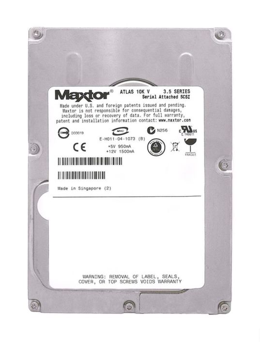 8J147S0 Maxtor Atlas 10K V 147.1GB 10000RPM SAS 3Gbps 16MB Cache 3.5-inch Internal Hard Drive