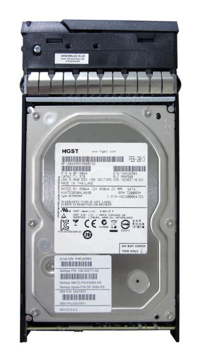 X308A-R5 NetApp 3TB 7200RPM SATA 6Gbps 64MB Cache 3.5-inch Internal Hard Drive