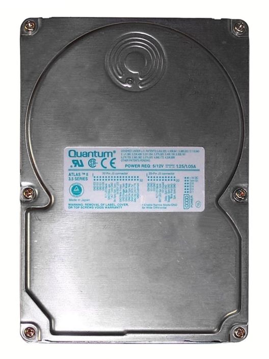 655-0528 Quantum Atlas II 4.5GB 7200RPM Ultra SCSI 50-Pin 512KB Cache 3.5-inch Internal Hard Drive