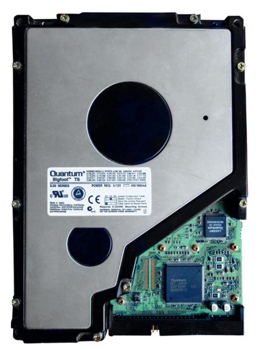 TS09A10Y Quantum Bigfoot TS 9.6GB 4000RPM ATA-33 512KB Cache 5.25-inch Internal Hard Drive