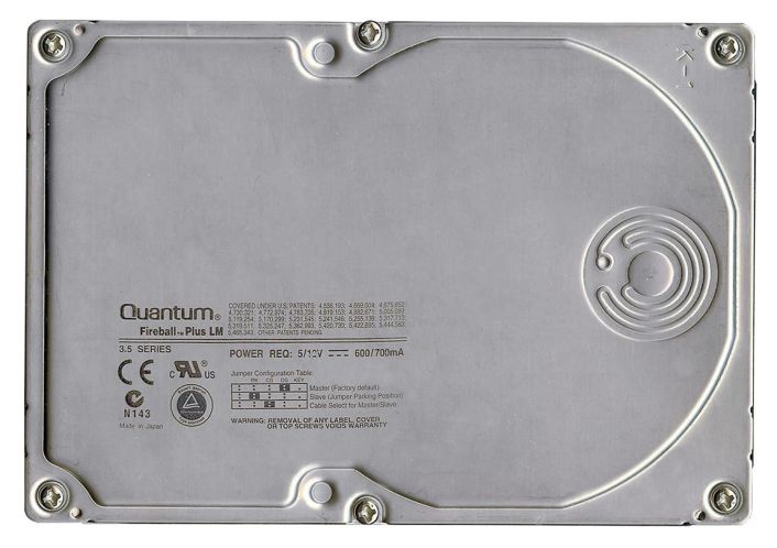 QMP60000LM-A Quantum Fireball Plus LM 60GB 7200RPM ATA-66 2MB Cache 3.5-inch Internal Hard Drive