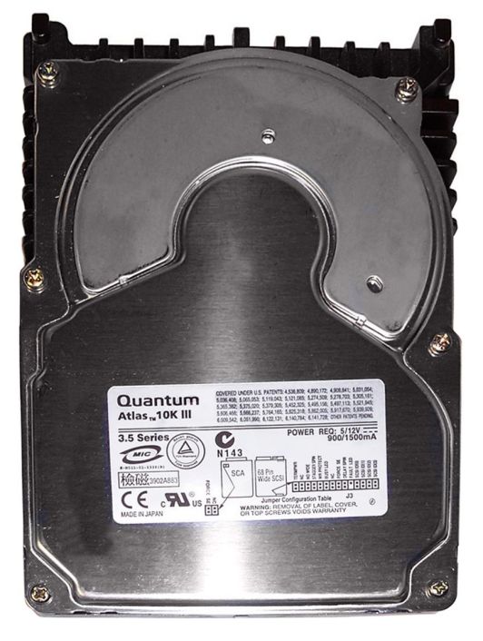 KW73L008 Quantum Atlas 10K III 73.4GB 10000RPM Ultra-160 SCSI 68-Pin 8MB Cache 3.5-inch Internal Hard Drive