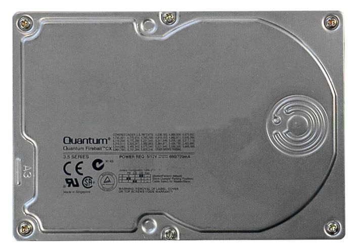 CX68A011 Quantum Fireball CX 6.8GB 5400RPM ATA-66 512KB Cache 3.5-inch Internal Hard Drive