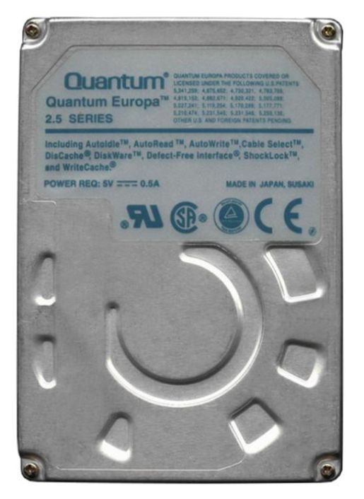 810AT Quantum Europa 810MB 3800RPM ATA/IDE 128KB Cache 2.5-inch Internal Hard Drive
