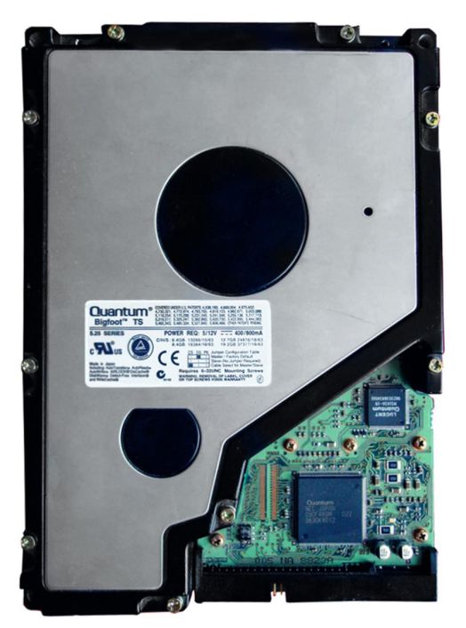 298646-001 Quantum Bigfoot TS 8.4GB 4000RPM ATA-33 512KB Cache 5.25-inch Internal Hard Drive