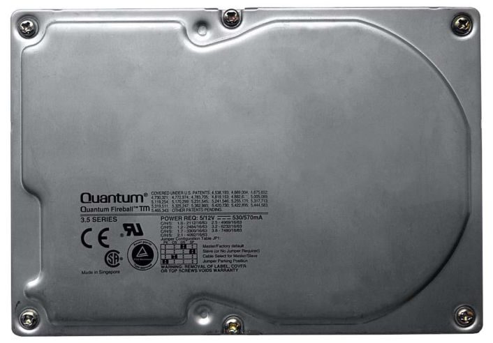 655-0410-3 Quantum Fireball TM 2.1GB 4500RPM ATA/IDE 128KB Cache 3.5-inch Internal Hard Drive
