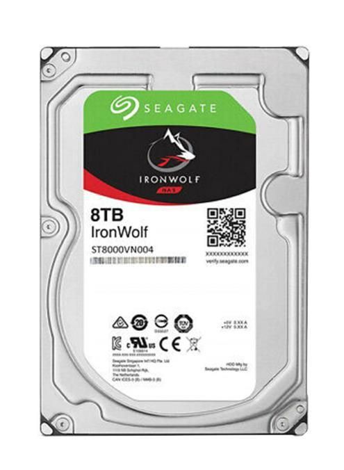 ST8000VN004 Seagate IronWolf 8TB 7200RPM SATA 6Gbps 256MB Cache (512e) 3.5-inch Internal Hard Drive