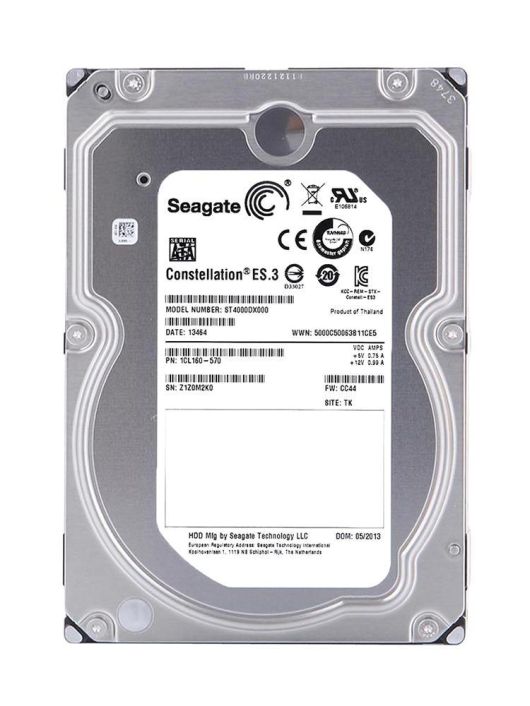 ST4000DX000 Seagate Constellation ES.3 / Barracuda XT 4TB 7200RPM SATA 6Gbps 64MB Cache 3.5-inch Internal Hard Drive