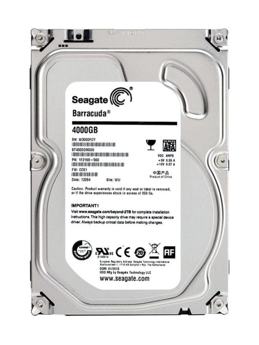 ST4000DM000 Seagate Desktop HDD.15 4TB 5900RPM SATA 6Gbps 64MB Cache 3.5-inch Internal Hard Drive