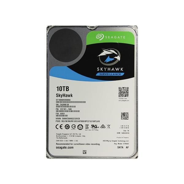 ST1000VX0004 Seagate SkyHawk 10TB 7200RPM SATA 6Gbps 256MB Cache 3.5-inch Internal Hard Drive
