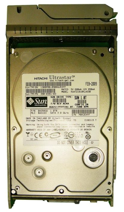 3900381-03 Sun 1TB 7200RPM SATA 3Gbps 32MB Cache 3.5-inch Internal Hard Drive