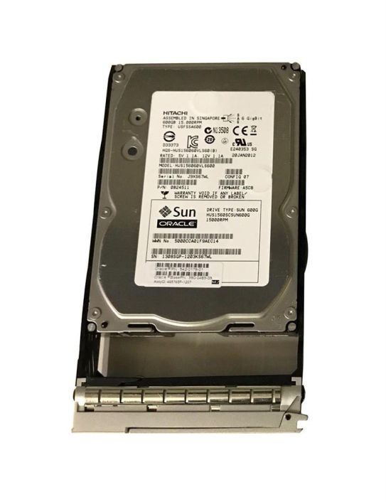 542-0179 Sun 600GB 15000RPM SAS 6Gbps 16MB Cache 3.5-inch Internal Hard Drive for ZFS Storage Server System
