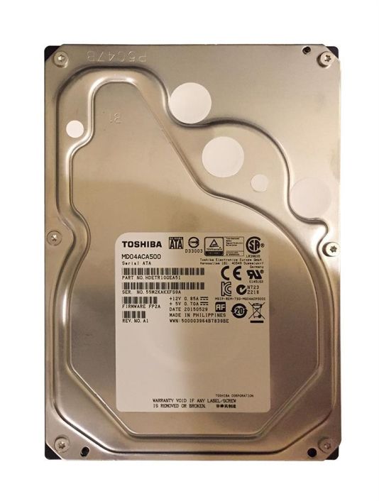 MD04ACA500 Toshiba Desktop 5TB 7200RPM SATA 6Gbps 128MB Cache (512e) 3.5-inch Internal Hard Drive