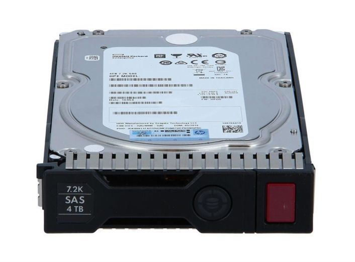 818367-S21 HP 4TB 7200RPM SAS 12Gbps 3.5-inch Internal Hard Drive with Smart Carrier for G8 and G9 Server Systems