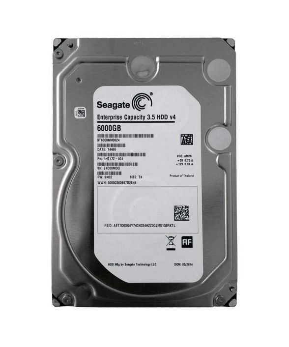 ST6000NM0024-HPE Seagate Enterprise 6TB 7200RPM SATA 6Gbps 128MB Cache (512e) 3.5-inch Internal Hard Drive