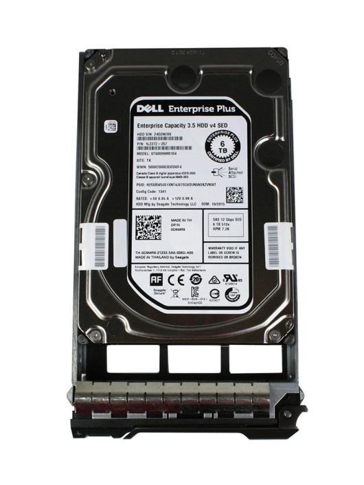 D9MR9 Dell 6TB 7200RPM SAS 12Gbps Nearline (SED) 3.5-inch Internal Hard Drive
