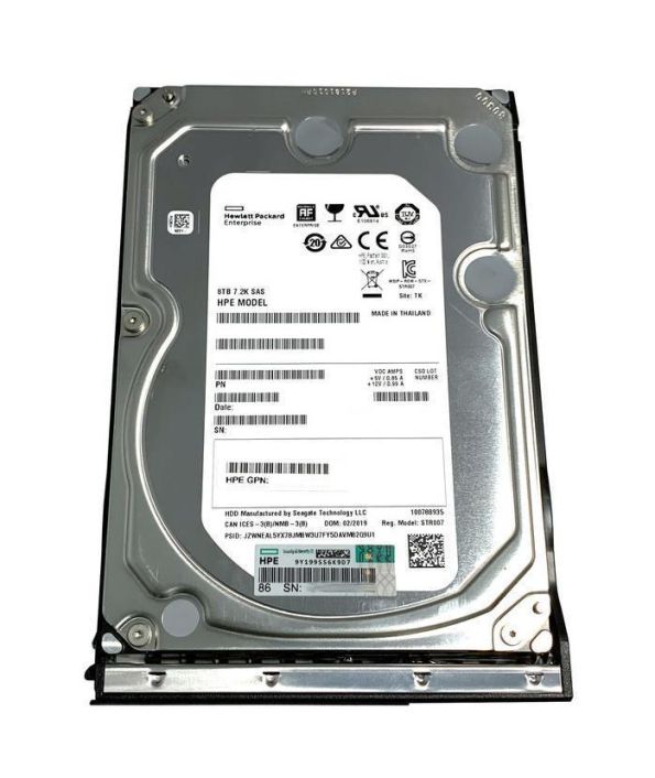 819081-001 HP 8TB 7200RPM SAS 12Gbps 3.5-inch Internal Hard Drive with Smart Carrier