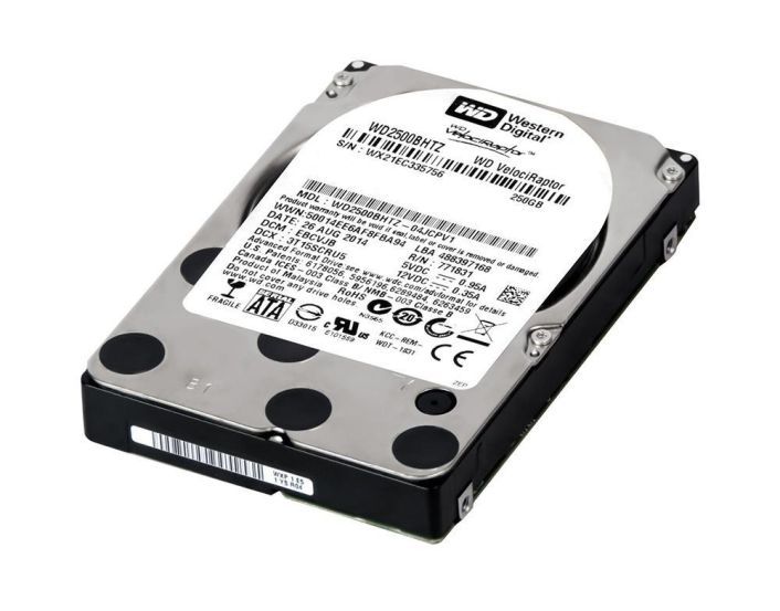 WD2500BHTZ-04JCPV1 Western Digital VelociRaptor 250GB 10000RPM SATA 6Gbps 64MB Cache 2.5-inch Internal Hard Drive
