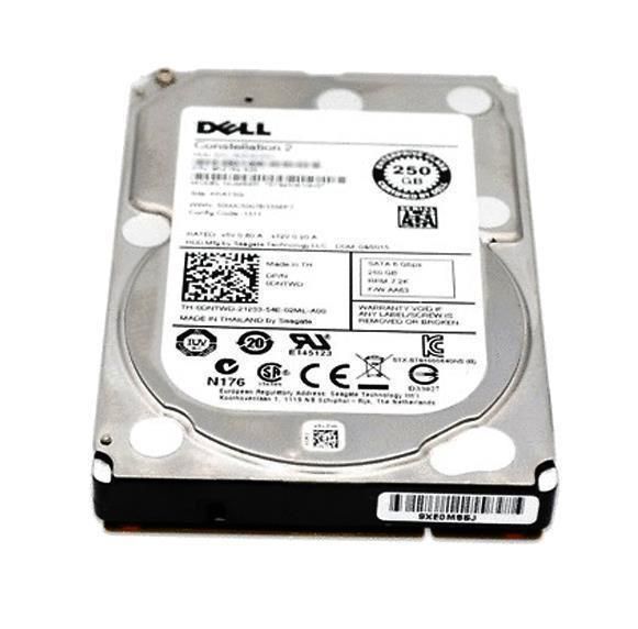 XJX718 Dell 250GB 7200RPM SATA 3Gbps 8MB Cache 3.5-inch Internal Hard Drive
