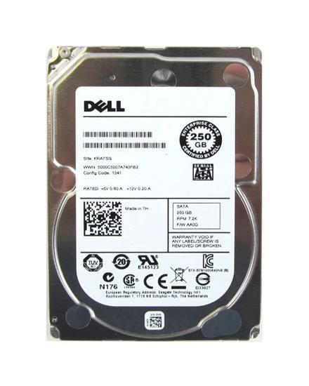 HC6FN Dell 250GB 7200RPM SATA 6Gbps 64MB Cache 2.5-inch Internal Hard Drive
