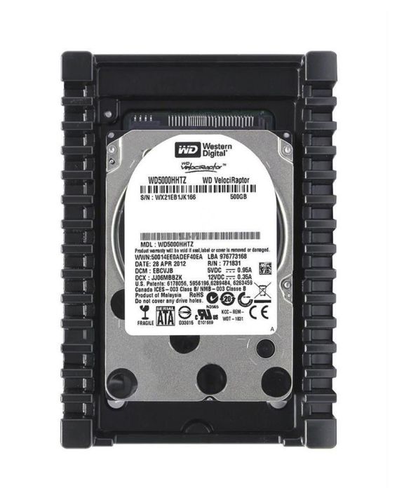 WD5000HHTZ-76N21V0 Western Digital VelociRaptor 500GB 10000RPM SATA 6Gbps 64MB Cache 3.5-inch Internal Hard Drive