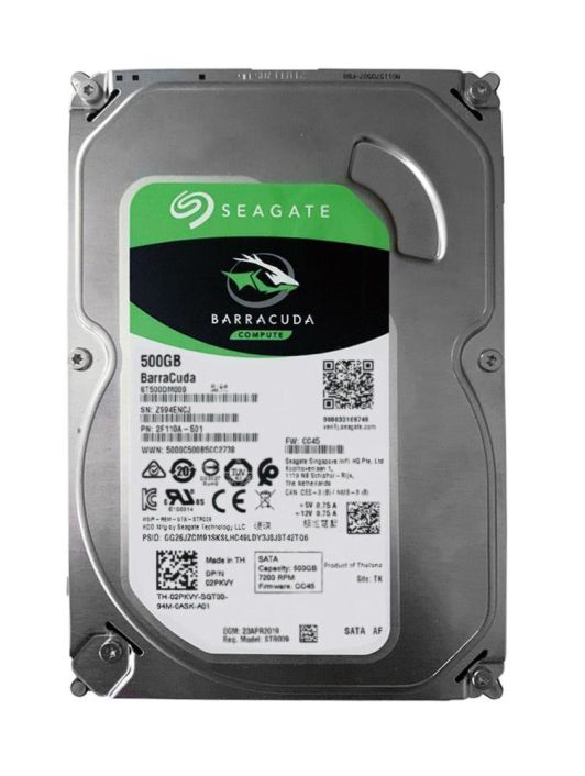 2F110A-501 Seagate BarraCuda 500GB 7200RPM SATA 6Gbps 32MB Cache (4K) 3.5-inch Internal Hard Drive