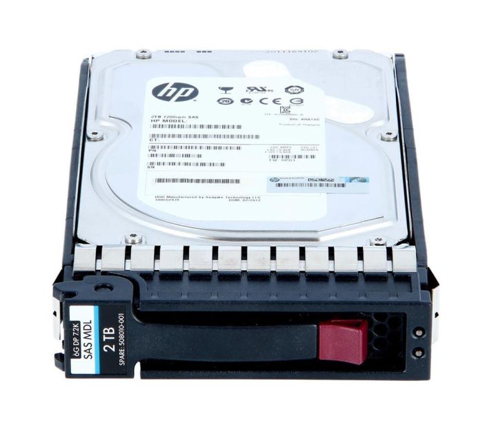 508010-001N HP 2TB 7200RPM SAS 6Gbps Dual Port Midline Hot Swap 3.5-inch Internal Hard Drive