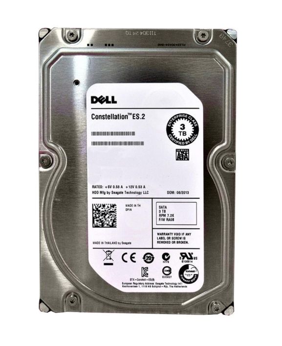 400-24502 Dell 3TB 7200RPM SATA 6Gbps 64MB Cache 3.5-inch Internal Hard Drive