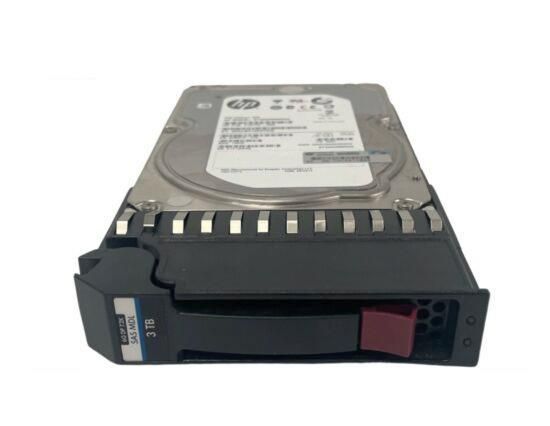 713967-001 HP 3TB 7200RPM SAS 6Gbps Dual Port Midline Hot Swap 3.5-inch Internal Hard Drive with Smart Carrier