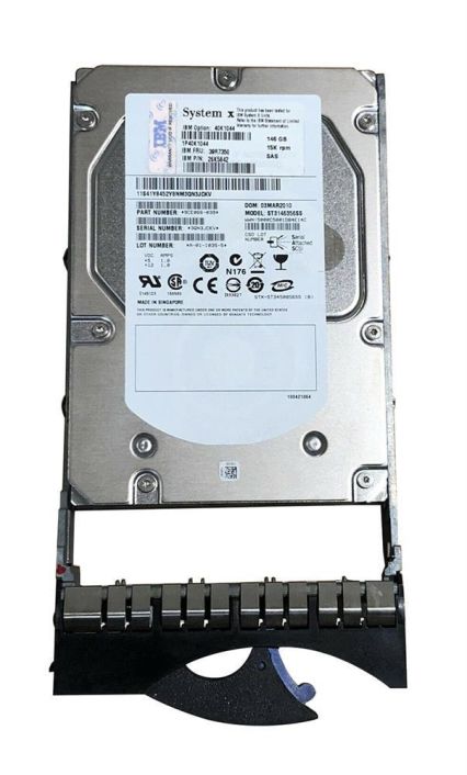FRU39R7350 IBM 146GB 15000RPM SAS 3Gbps 16MB Cache 3.5-inch Internal Hard Drive