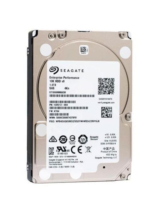 1XZ201-035 Seagate Enterprise Performance 10K.8 1.8TB 10000RPM SAS 12Gbps 128MB Cache (512e) 2.5-inch Internal Hard Drive