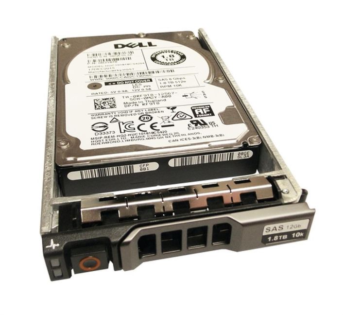 0W6NY7 Dell 1.8TB 10000RPM SAS 12Gbps Hot Swap 128MB Cache (512e) 2.5-inch Internal Hard Drive with 3.5-inch Hybrid Carrier
