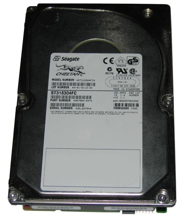 ST318304FC Seagate Cheetah 36LP 18.4GB 10000RPM Fibre Channel 2Gbps 4MB Cache 3.5-inch Internal Hard Drive