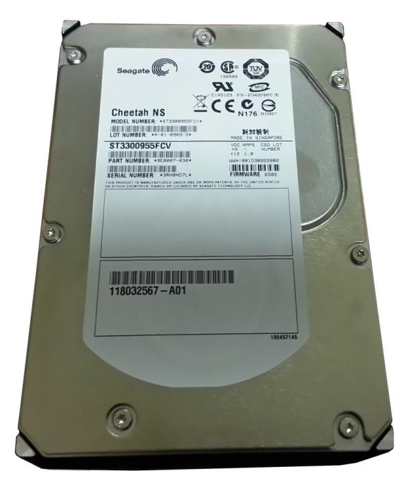 ST3300955FCV Seagate Cheetah NS 300GB 10000RPM Fibre Channel 4Gbps 16MB Cache 3.5-inch Internal Hard Drive
