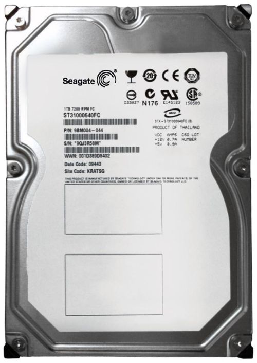 ST31000640FC Seagate Barracuda ES.2 FC 1TB 7200RPM Fibre Channel 4Gbps 16MB Cache 3.5-inch Internal Hard Drive