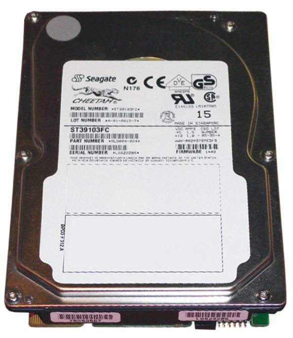 ST39103FC Seagate Cheetah 9LP 9.1GB 10000RPM Fibre Channel 1MB Cache 3.5-inch Internal Hard Drive