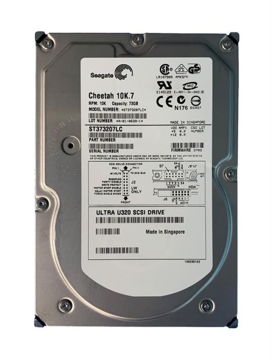ST373207LC5 Seagate Cheetah 10K.7 73.4GB 10000RPM Ultra-320 SCSI 80-Pin 8MB Cache 3.5-inch Internal Hard Drive