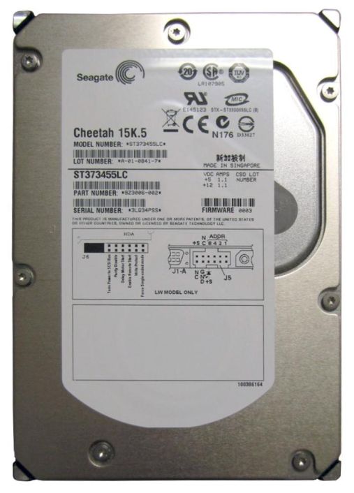 ST373455LC Seagate Cheetah 15K.5 73.4GB 15000RPM Ultra-320 SCSI 80-Pin 16MB Cache 3.5-inch Internal Hard Drive