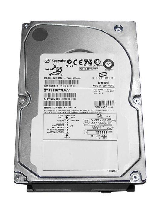 ST1181677LWV Seagate Barracuda 180 181.6GB 7200RPM Ultra-160 SCSI 68-Pin 16MB Cache 3.5-inch Internal Hard Drive
