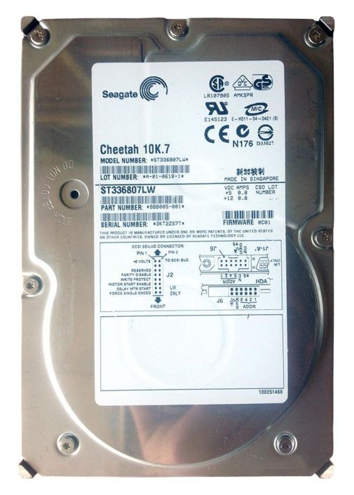 ST336807LW Seagate Cheetah 10K.7 36.8GB 10000RPM Ultra-320 SCSI 68-Pin 8MB Cache 3.5-inch Internal Hard Drive