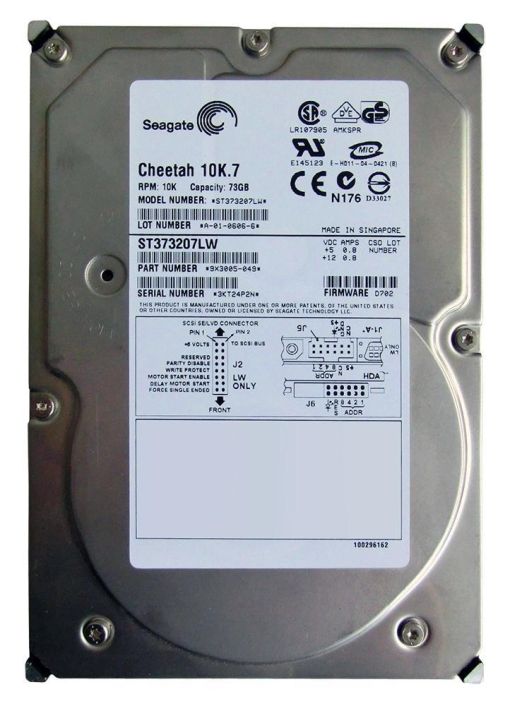 ST373207LW Seagate Cheetah 10K.7 73.4GB 10000RPM Ultra-320 SCSI 68-Pin 8MB Cache 3.5-inch Internal Hard Drive